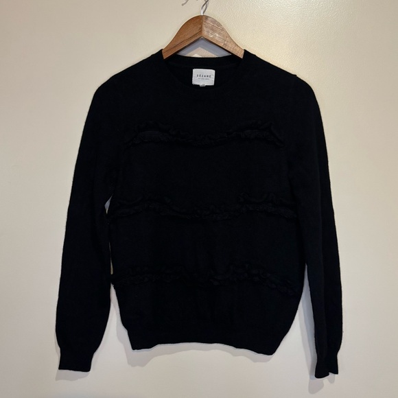 Sezane Andreas Wool & Cashmere Pullover Sweater - Picture 3 of 9